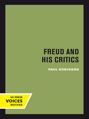 cover image of Freud and His Critics